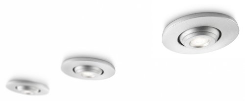 Philips Talitha spot encastrable LED aluminium 3 x 25 W au design épuré et durable