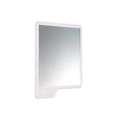 Tooletries - The Oliver (White) Silicone Waterproof Mighty Mirror, Silicone Toiletry Organizer, Shower