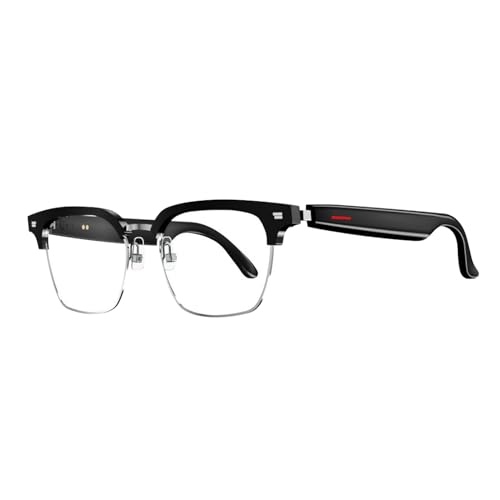 Genikeer Gafas Inteligentes Con Audio, Ga-fas Con Pantalla, Gafas Inteligentes Con Cámara...