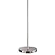 Reality Leuchten Stehleuchte Windu R40153001, Metall Nickel Matt, Stoffschirm Grau, exkl. 1xE27