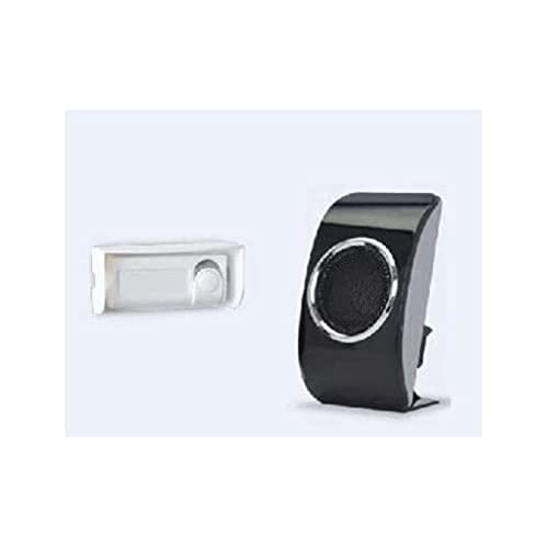 Extel - Carillon - Loobs sans fil, Couleur Noir Laqué, Multimélodie : 6 sonneries, Avec batterie rechargeable * Résistant aux intempéries * - 063878