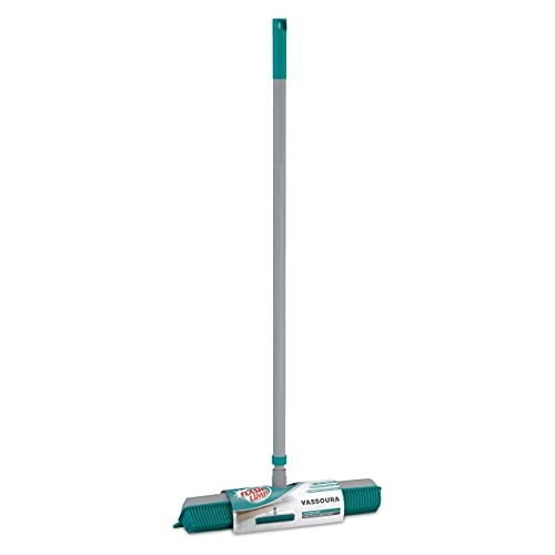 Flash Limp - Vassoura Emborrachada com rodo Multiuso 2 em 1 - FLP6132 Flash Limp - Vassoura Emborrachada com rodo Multiuso 2 em 1 - FLP6132