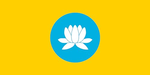 Drapeau Kalmykia alt grand format paysage horizontal extérieur