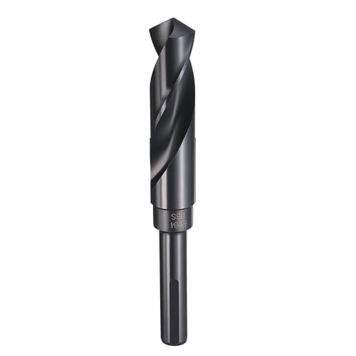 HARFINGTON 51/64" Drill Bit 1/2" Reduced Shank 3-Flat 4241 HSS 118°