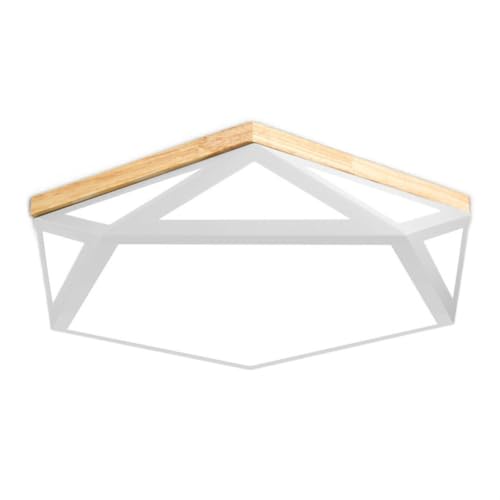 Plafonnier LED multicolore macaron en bois massif à intensité variable pour chambre d'enfant