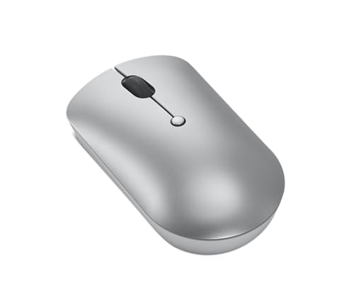 Image of Lenovo 540 USB-C Compact Wireless Mouse (2400 DPI Sensor, 2.4GHz Wireless Nano USB, 4-Button (left click, right click, scroll click, DPI)|Ambidextrous Design| 3 Year Warranty | Cloud Grey), GY51D20869