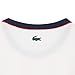 Lacoste Women's Sport Ultra Dry Tennis Heritage Badge T-Shirt, Flour/Navy Blue, 12