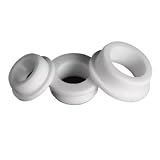 DeVow Tappo for fori da 33 mm a 98,6 mm Passacavo rotondo in gomma siliconica for cavi elettrici, boccole di protezione, guarnizioni O-ring, guarnizione sigillata(White,A31.3(E21mm)-5pcs)