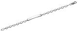 Longueur : 19 cm - Largeur : 5 mm. Fermoir : Mousqueton