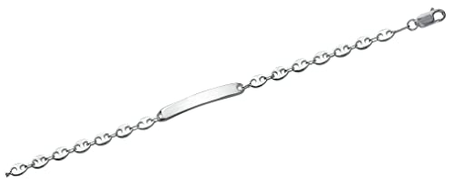 Gourmette Grain de Café Argent 925 Tata Gisèle Idée Cadeau Idéale Bracelet Gravé