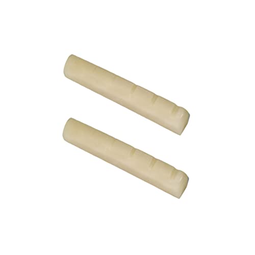 Miwayer 6 String Ymh Acoustic Guitar Unbleached Bone Nut, Guitar Bridge Nuts, Cut From Whole Bones, 43X5X9Mm (6 String Ymh Guitar Nut 43Mm 2 Pack) #TOP9