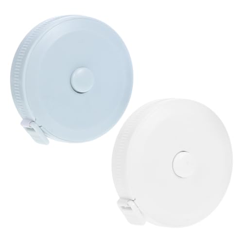 SHINEOFI 2 piezas Cinta Suave Retráctil de Herramienta de Medición Portátil para Manualidades Costura y Precisa y de Usar Reducidos