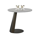 Robuste et stable : le plateau de table en dalles de marbre robuste est fixé au cadre en métal et ne vacillera pas. Les larges pieds en métal offrent un support solide.