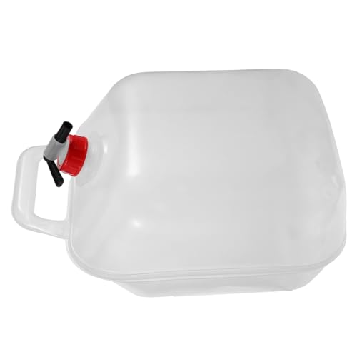 Sosoport 1pc Large Portable Water Jug Pe Water Container for Camping Travel Outdoor Activities Lightweight Durable Collapsible Design Versatile Use as Fruit Bowl Bucket Random Color
