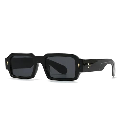 Lunettes de soleil avec clous de riz tendance photographie de rue mode