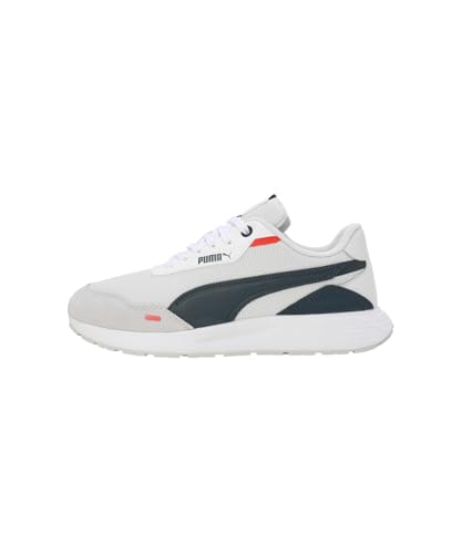Image of Puma Unisex RuntamedSoccer Boots, Feather Gray Dark Night Puma White, 10 US