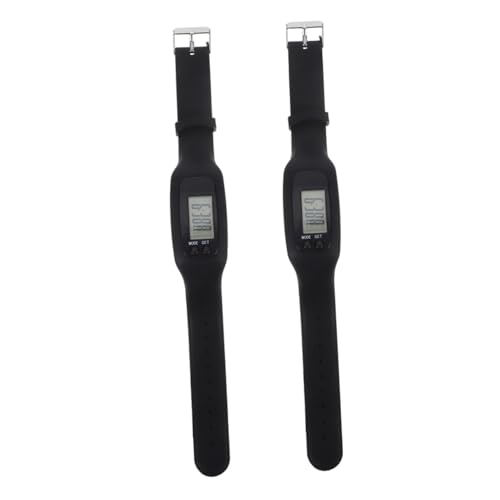 BESTonZON 2 Piezas Pulseras Deportivas de Unidades Fitness para Caminar y Correr Podómetro para y Calorías Reloj Cómodo y Fácil para Mujeres