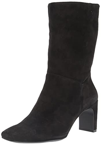 Naturalizer Women's Platt Ankle Boot, Black Suede, 8.5 #TOP25