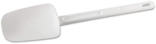 Rubbermaid Commercial Spoon-Shaped Spatula, 9 1/2 in, White - Includes only one
