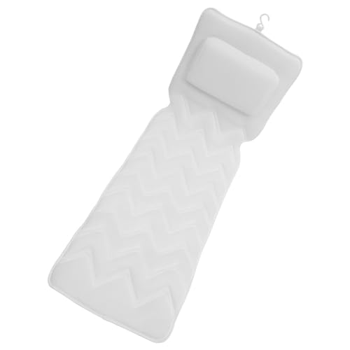 BATHVEVE Cojín de Bañera Ergonómico con Ventosas Almohada Antideslizante y Baño Soporte para Cabeza y Cuello para Relajación Casa