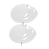 MOBUTOFU 2pcs Unpainted Full Face Mask for Diy Crafts Blank White Masquerade Masks Comfortable Material for Halloween Cosplay and Dance Costumes
