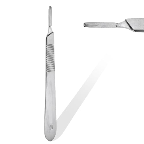 PRECISE CANADA 1 Stainless Steel Scalpel Knife Handle #3 With 20 Sterile Scalpel Blades #10 & #15 (Pc Brand)