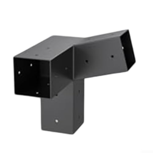 Soportes para pérgola, kit de soportes de pérgola de techo inclinado de 15° para construcción, montaje en pared, soporte de esquina en ángulo de 4 x 4 (derecha 15°)