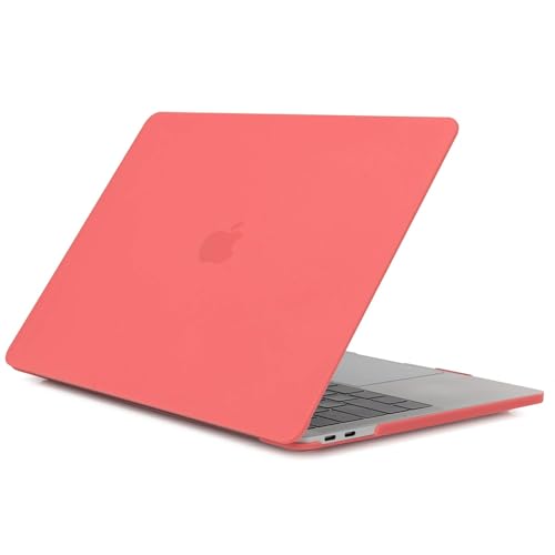 Image of Case Compatible with MacBook Air 13 inch, 2020 2019 2018 A2337 M1 A2179 A1932Plastic Hard Shell Cover Case, Matte Brick Orange
