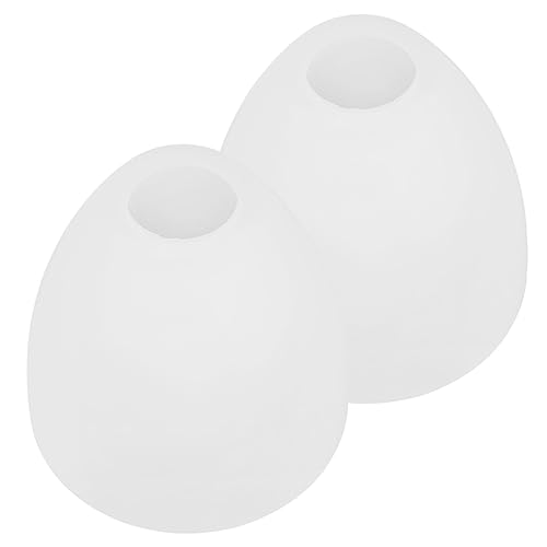 MAGICLULU 2 Piezas Lámparas Iluminación Accesorio Bombilla Recargable Sombra De Campana Enchufar Cúpula Luces Colgantes Isla De Cocina Titulares Pantalla Sombra De Luz De Techo Vidrio