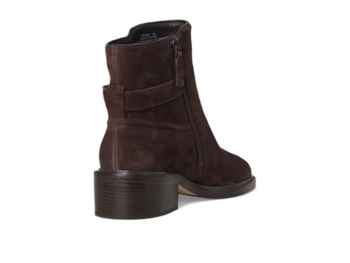 Cole Haan Cole Haan Women's Silvana Buckle Booties, Dark Chocolate Suede, 8-B US