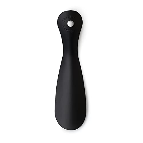 Cobbler's Choice Metal Shoe Horn - Made In The Usa - Designed For Comfort & Built For Durability! (8", Matte Black) #TOP1