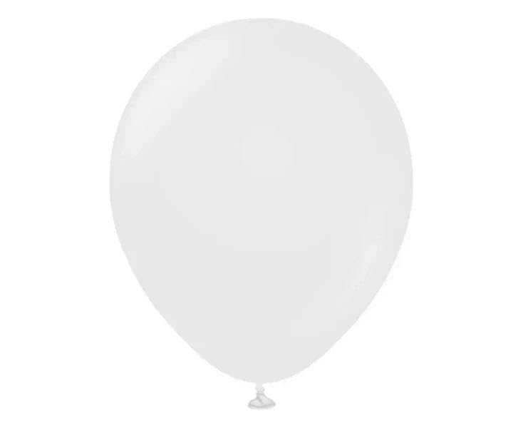 Ballons standard blanc 25 pièces pour décorer une table de baptême