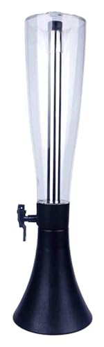 Dispensador de Bebidas, Barril de Cerveza, Torre de Cerveza, Transparente, 4L (Azul)