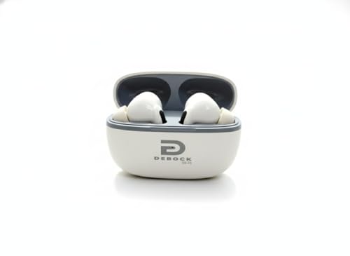 Image of DEBOCK Earbuds with Active Noise Cancellation, 6 Mics Technology, Upto 40 Hrs Playtime, Bluetooth Wireless in-Ear Headphones with Mic & Charging Case
