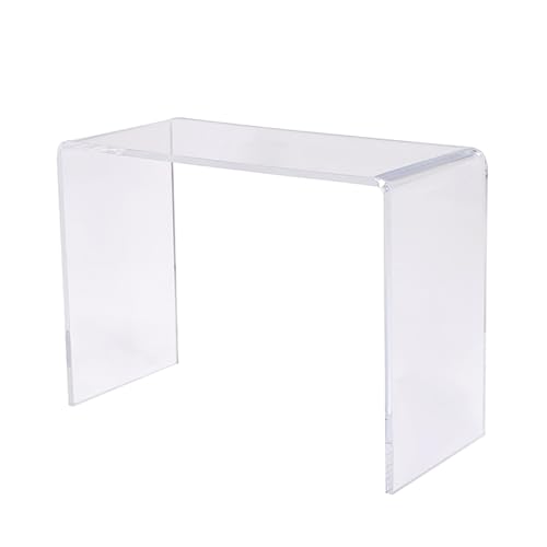 Mesa consola de acrílico transparente para pasillo, entrada, sala de estar, vestíbulo, mesa de entrada larga y estrecha para decoración de pasillo y oficina