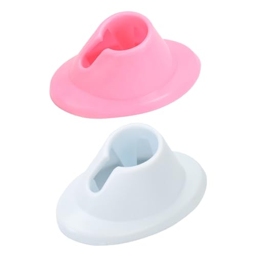 VILLCASE Soporte para Esmalte de Uñas de Silicona 4 Piezas Blanco y Rosa Organizador Compacto para Frascos de Gel Expositor Antideslizante para Manicura y Viaje