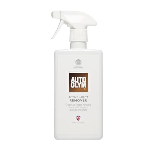 Autoglym Active Insect Remover 500ml - Bug Remover For Cars Quick and Effective Car Care Solution Dissolves Insect Remains From Vehicle Paint Plastics and Glass