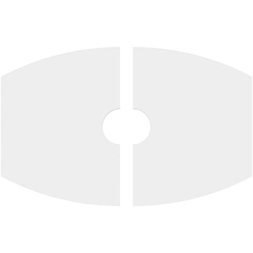 Image of Ekena Millwork CMP20X13KY2-03000 Kailey Architectural Grade PVC Contemporary, Two Piece Urethane Ceiling Medallions 20 inchW x 13 3 /8 inchH x 3 inchID x 10 3 /4 inchC x 1 inchP