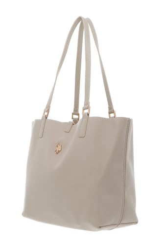 Sac shopper U.S. Polo Assn. Malibu cabas écru grand format