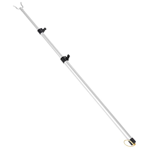 Housoutil Closet Reacher Pole Stylo télescopique pour vêtements de berger Crochet Closet Pole réglable Cover