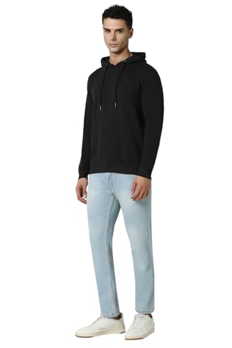 Image of Van Heusen Men's Hooded Neckline Full Sleeve Premium Cotton Blend Sweatshirt for Men | Effortless Styling | Comfort Wear