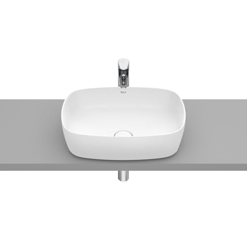 Roca - Vasque - Vasque à poser en fineceramic Inspira Soft - 500x370x140mm - blanc mat