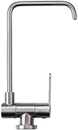 360 Degree Rotating Water Filter Faucet Brushed Window Mount Compatible with All Reverse Osmosis Systems Kitchen Sink Water Tap for Clean Drinking Water