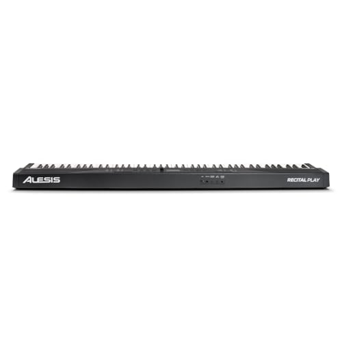 Alesis Keyboard E-Piano mit 88 Tasten, 480 Sounds, Lautsprechern, USB-MIDI, Tragetasche, Ständer, Kopfhörer, Pedal und Klavierlektionen für Anfänger