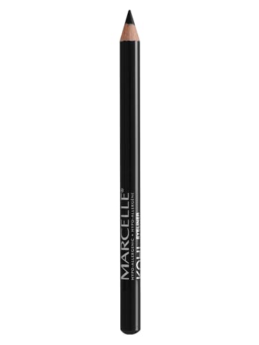 Marcelle Kohl Eyeliner, Black, Eye Pencil, Long-Lasting, Waterproof, Intense Colour, Fragrance-Free, Hypoallergenic, Recognized by CDA, Cruelty-Free, 0.04 Oz.