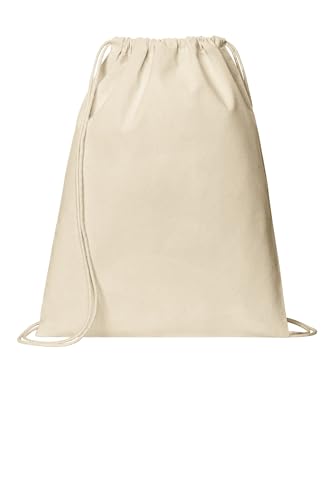 Port Authority Core Cotton Drawstring Cinch Bag
