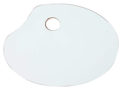 Paleta para Pintura Média (30cm X 20cm), Magitel Branco - Souza & Cia (Ref: 4005)
