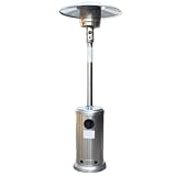 Terrasverwarmers Terrasverwarming Gas Tuin Elektrische Kachel Verwarming Gashaard voor Huis en Tuin Buitenverwarming Buitenverwarming (zilverachtig, vloeibaar gas)