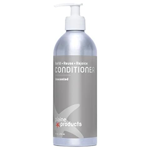 Plaine Products Eco-Friendly Conditioner - Unscented - Sulfate Free, 16 oz (Refillable Bottle with Pump) Cover