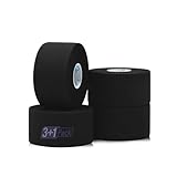 OK TAPE 4 Rollen Tape Sport,Elastisch Hautfreundlich Sport Tape für Fußball Klettern Alle Sportarten,Sporttape Schwarz,3,8cm×13,7m